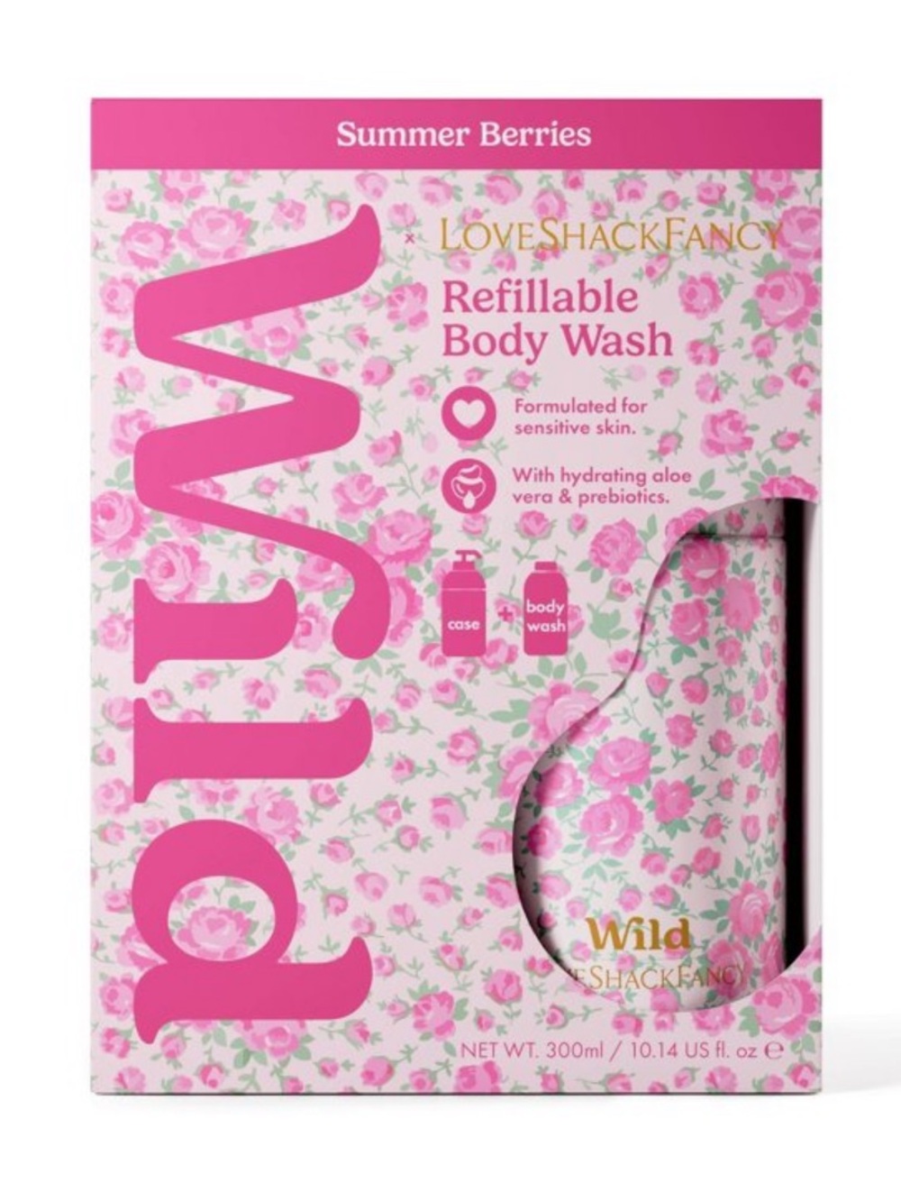 Wild x Loveshackfancy body wash